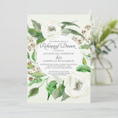 リハーサルDinnwe BOHOユーカリプタスシードリースリーフ 招待状 (スタンド正面)