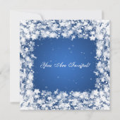 リハーサ結婚ルディナーが目が眩むスターズブルー 招待状 (裏面)