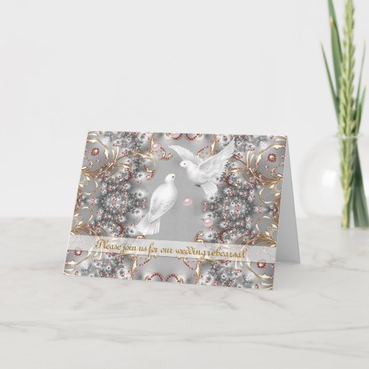 リハーサ結婚ル招待状・ドブス巻物 招待状 (正面)