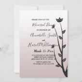 リハーシンプルエレガント   サルディナー 招待状 (正面)