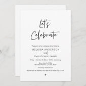 リハーモダンサルディナーレッツ祝 招待状 (正面/裏面)