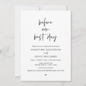 『リハー最高のサル・結婚ディナー・インビ』 招待状 (正面)