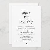 『リハー最高のサル・結婚ディナー・インビ』 招待状 (正面/裏面)