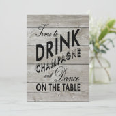 リハー素朴サルディナータイムでシャンパンを飲む 招待状 (スタンド正面)