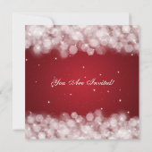 リハー結婚サルディナーパーティーが赤に輝く 招待状 (裏面)