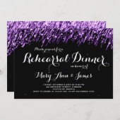 リハー結婚サルディナーパープルスターズ 招待状 (正面/裏面)