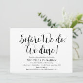 リハー結婚サルディナー招待状カード 招待状 (スタンド正面)