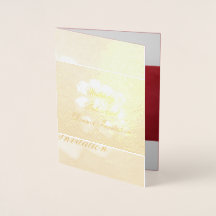 リハー結婚サルディナー招待状フォイルカード