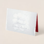 リハー結婚サルディナー招待状フォイルカード 箔カード (正面)