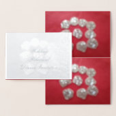 リハー結婚サルディナー招待状フォイルカード 箔カード (ディスプレー)