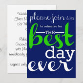 リハー結婚サルディナー招待状 招待状 (正面/裏面)