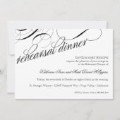 リハー食べサルを結婚した受けるディナーの招待状 招待状 (正面)