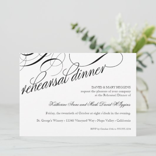 リハー食べサルを結婚した受けるディナーの招待状 招待状 (スタンド正面)