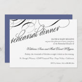 リハー食べサルを結婚した受けるディナーの招待状 招待状 (正面/裏面)