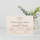 リハ伝統的ビクトリアンーサルディナー招待状 サンキューカード (スタンド正面)