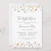 リハ数々のーサルディナー前のカラーフローラ夜 招待状 (正面)