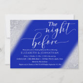 リハ王室のーサルディナー前の夜のブルーシック 招待状 (正面)