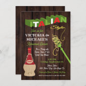 リハ素朴イタリアンーサルディナー招待状 招待状 (正面/裏面)