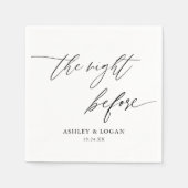 リハ素朴ーサルの前の夜 スタンダードカクテルナプキン (正面)