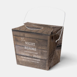 リハ素朴ーサルの前の夜 フェイバーボックス