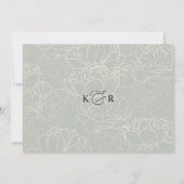 リハ素朴ーサルディナーの前の夜をセージ 招待状 (裏面)