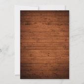 リハ素朴ーサルディナーウッドストリングライトレース 招待状 (裏面)