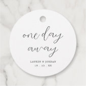 リハ素朴ーサルディナー遠くに結婚1日 フェイバータグ (裏面)