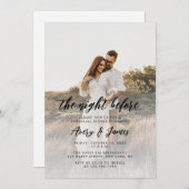 リハ素朴ーサル前の夜の写真 招待状 (正面/裏面)