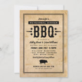 リハ素朴結婚ーサルディナーBBQ 招待状 (正面)