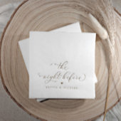 リハ結婚サルの前の夜の金ゴールド 箔ナプキン