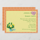 リハ結婚ーサルの夕食招待状 招待状 (正面/裏面)