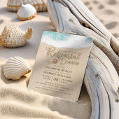 リハ結婚ーサルディナーサマービーチヒトデ 招待状