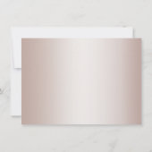 リハ結婚ーサルディナー |エレガントモダン赤面 招待状 (裏面)