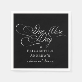 リハ結婚ーサルディナー スタンダードカクテルナプキン