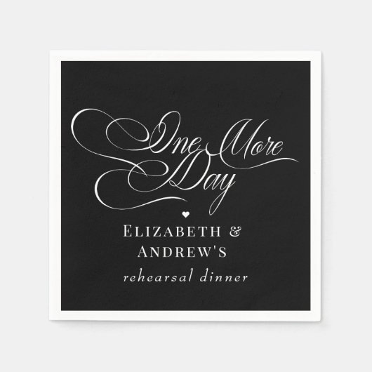 リハ結婚ーサルディナー スタンダードカクテルナプキン (正面)