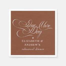 リハ結婚ーサルディナー スタンダードカクテルナプキン