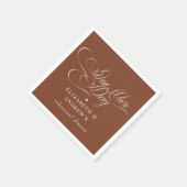 リハ結婚ーサルディナー スタンダードカクテルナプキン (角)