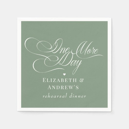 リハ結婚ーサルディナー スタンダードカクテルナプキン (正面)