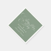 リハ結婚ーサルディナー スタンダードカクテルナプキン (角)