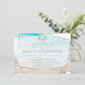 リハ結婚ーサルディナー |モノグラモダンムビーチ 招待状 (スタンド正面)