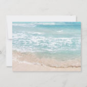 リハ結婚ーサルディナー |モノグラモダンムビーチ 招待状 (裏面)