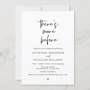 リハ結婚ーサルディナー、前にもある 招待状