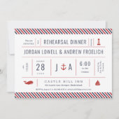 リハ航海のーサルディナー赤白青 案内状 (正面)