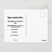 リバイバルのお知らせリバイバルを開催 ポストカード (裏面)