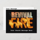 リバイバルの火災伝道クリスチャン教会のアウトリーチ ポストカード (正面/裏面)
