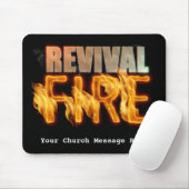 リバイバル火災教会アウトリーチタイポグラフィ伝道主義 マウスパッド (マウス)