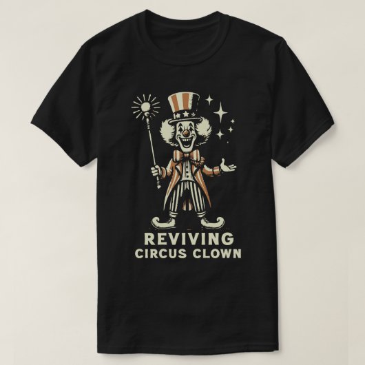 リバイビングサーカスピエロ Tシャツ (デザイン正面)