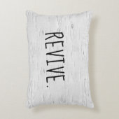 リバイブ文字オン樺の木ツリーアクセント枕 アクセントクッション (正面(垂直))