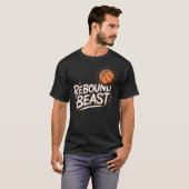 リバウンドビーストバスケットボール 競技選手 - Tシャツ (正面フル)