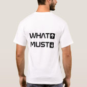 リバスタイポグラフィ「何が起きるか」 Tシャツ (裏面)